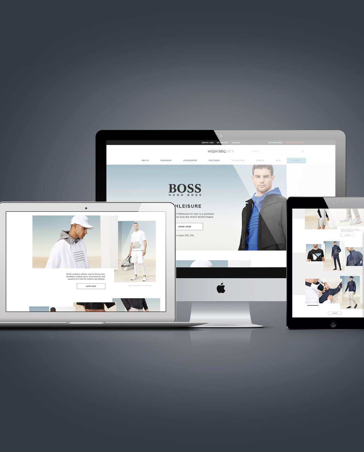 Hugo Boss Webpage design